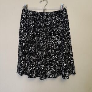 RONNI‎ NICOLE black with white dots skirt size 12P
